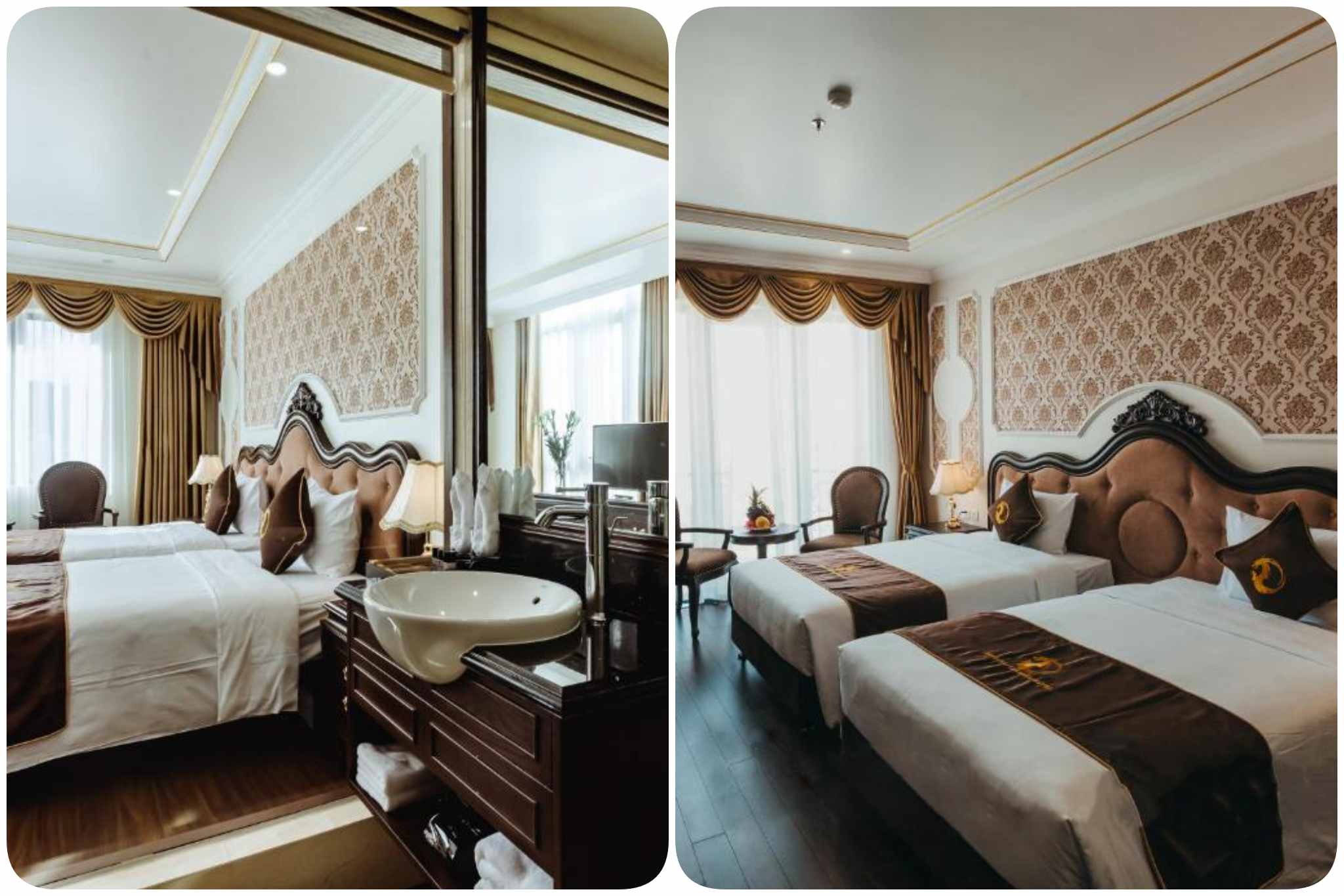 Phòng superior với hai giường đơn tại Dragon Legend Ha Long Hotel